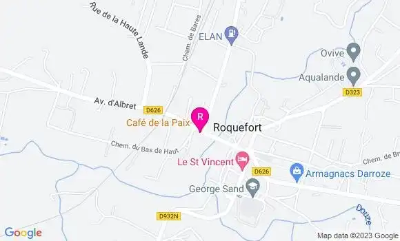 Localisation Restaurant  Café de la Paix