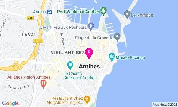 Localisation Restaurant  Le Chrono