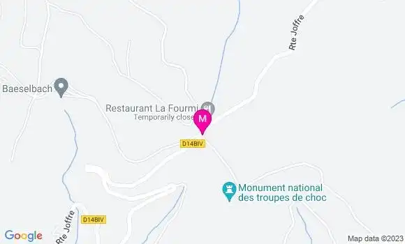 Localisation Restaurant  La Fourmi