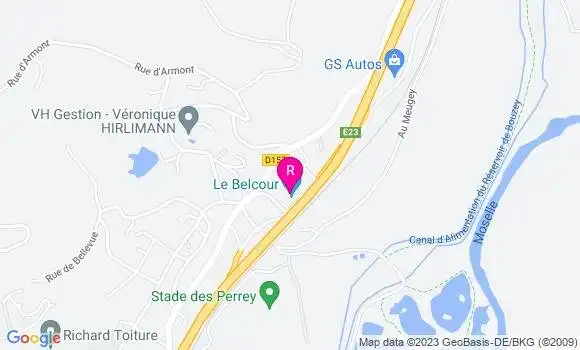 Localisation Restaurant Bar Le Belcour