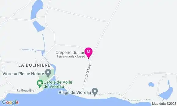 Localisation Crêperie du Lac