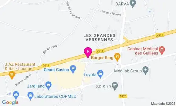 Localisation Restaurant  La Cantine de Jean