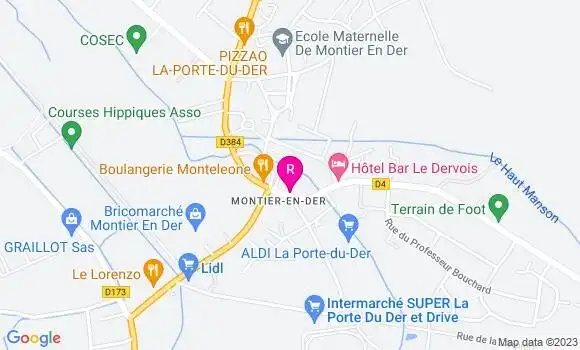 Localisation Restaurant Bar Le Parisien