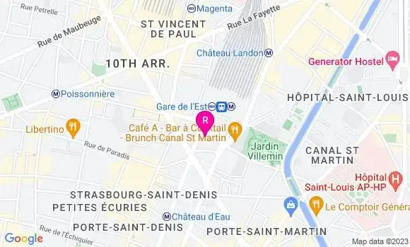 Localisation Restaurant  A la Ville de Provins
