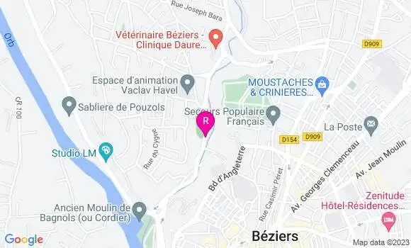 Localisation Restaurant  La Guinguette Du Moulin
