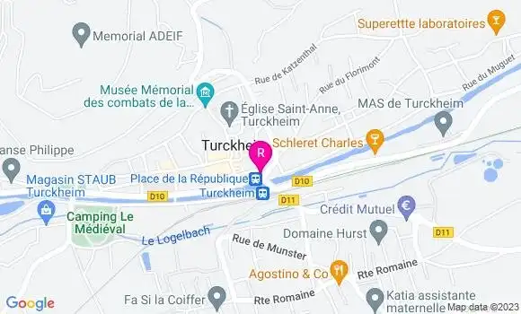 Localisation Restaurant de la Tour