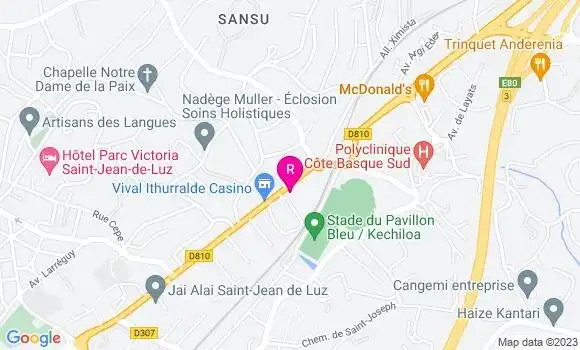 Localisation Restaurant  Pizza and Co