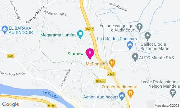 Localisation Restaurant  Starbowl