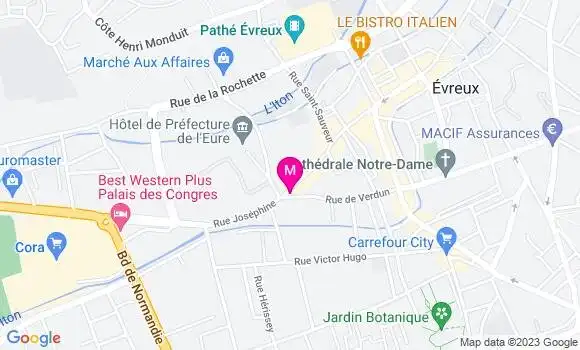 Localisation Restaurant  Le Palais de Joséphine