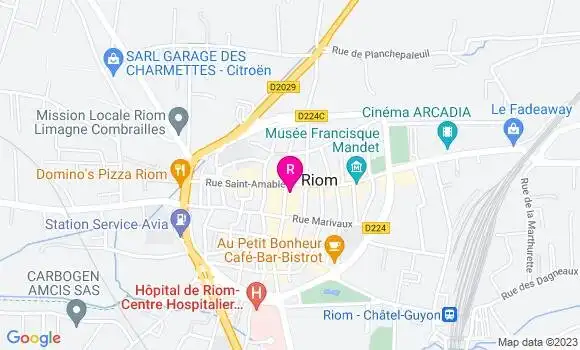 Localisation Brasserie du Commerce