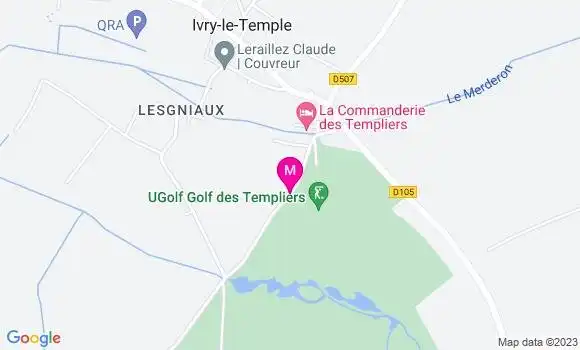 Localisation Restaurant du Golf des Templiers