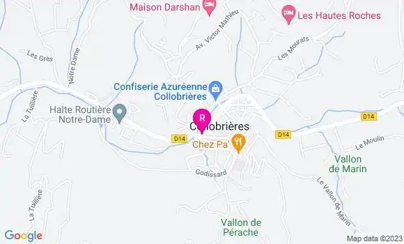 Localisation Restaurant  La Farigoulette