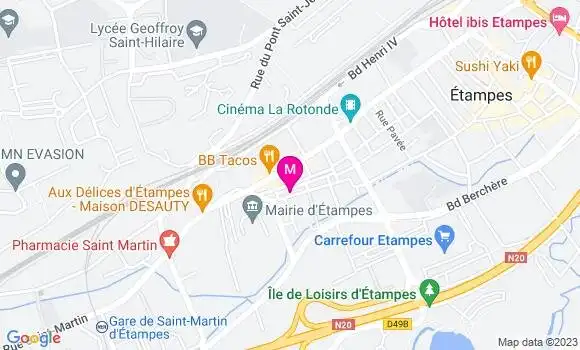 Localisation Restaurant  Le Sud