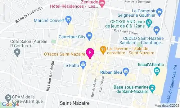 Localisation Restaurant  La Marée Monte