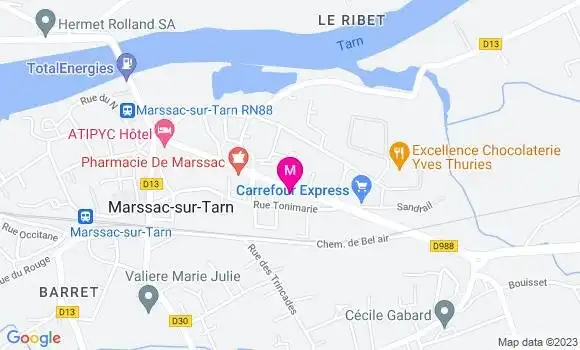 Localisation Restaurant  La Maison Gourmande
