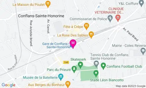 Localisation Restaurant Bar Café de la Gare
