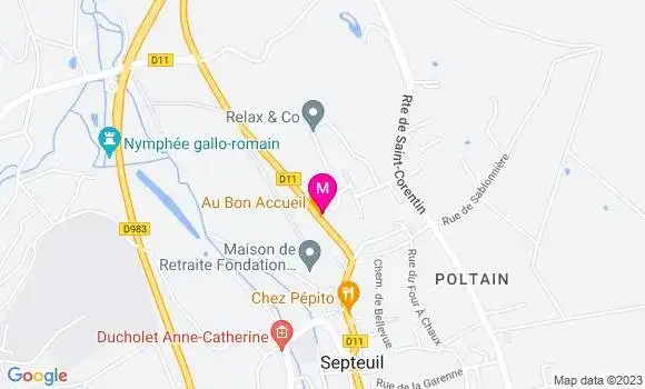 Localisation Restaurant  Au Bon Accueil