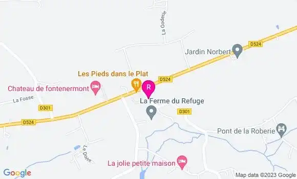 Localisation Restaurant  Les Pieds dans le Plat