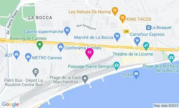 Localisation Restaurant  La Bonne Franquette