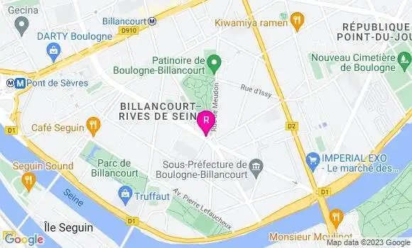 Localisation Brasserie Billancourt