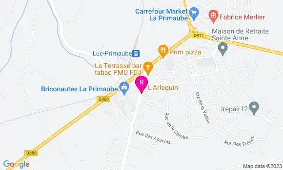 Localisation Pizzeria L