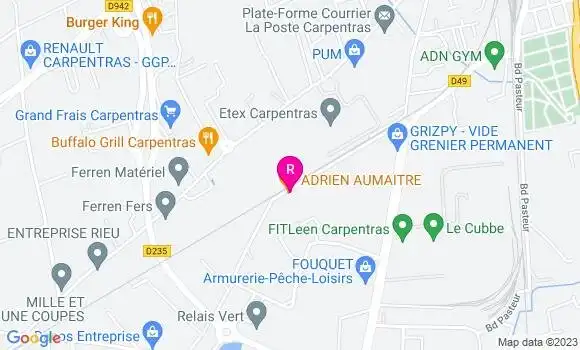 Localisation Restaurant  Adrien Aumaitre