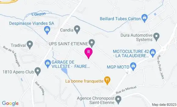 Localisation Restaurant  La Bonne Franquette