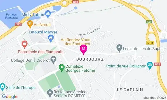 Localisation Restaurant  Au Rendez Vous des Fontaines