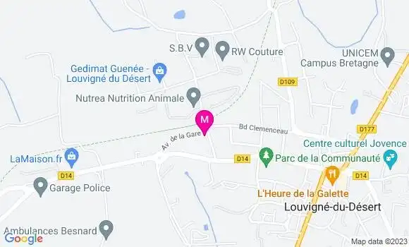 Localisation Restaurant  Le Relais de la Gare