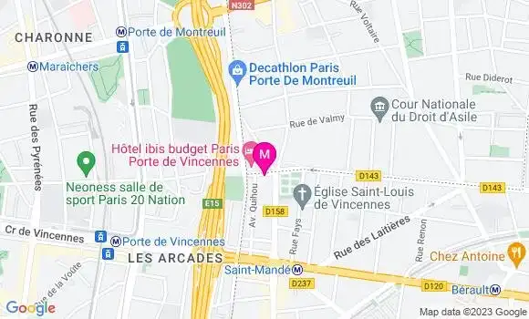 Localisation Restaurant  Le Saint Mandé