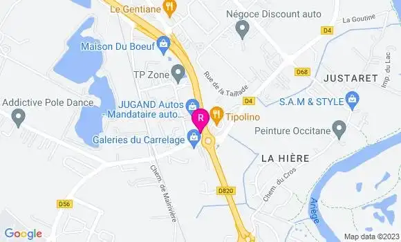 Localisation Restaurant  La Casetta
