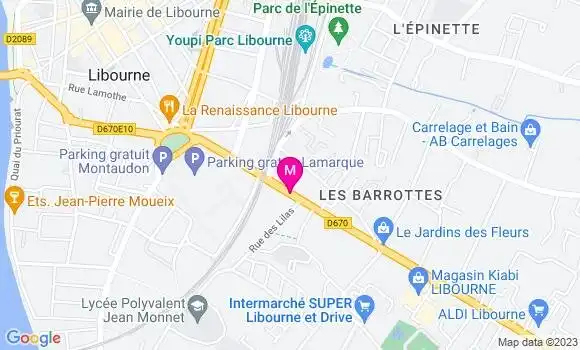 Localisation Restaurant  Le 127