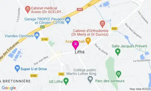 Localisation Crêperie du Roy