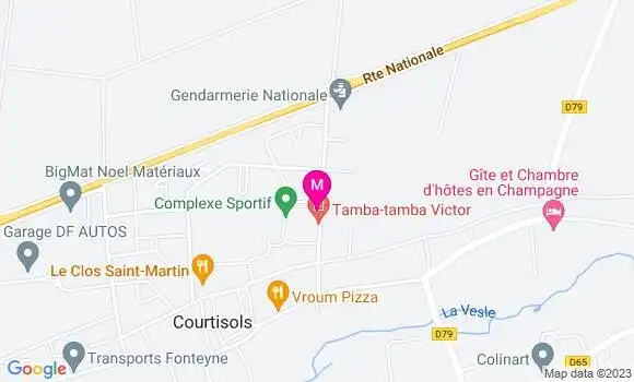 Localisation Pizzeria L