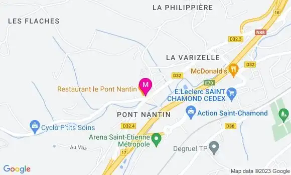 Localisation Restaurant  Le Pont Nantin