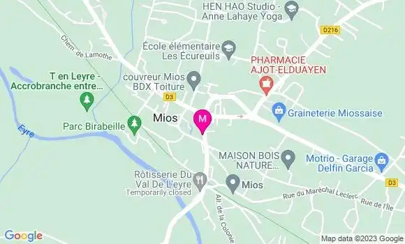 Localisation Restaurant  Au Rendez Vous des Amis