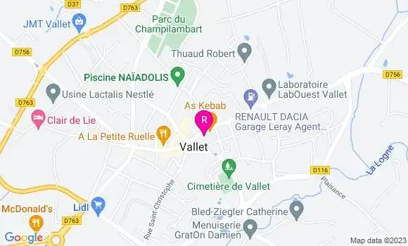 Localisation Pizzeria 18 Rue d