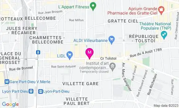 Localisation Restaurant Turc Le Bosphore