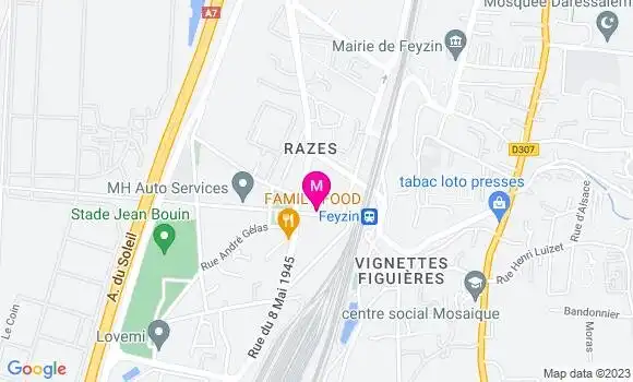Localisation Restaurant  La Mi Temps