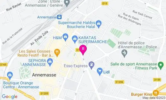 Localisation Restaurant  La Cascade