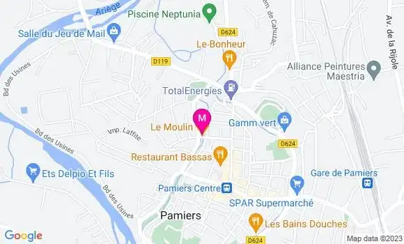 Localisation Restaurant  Le Moulin