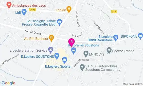 Localisation Brasserie Le Galipot
