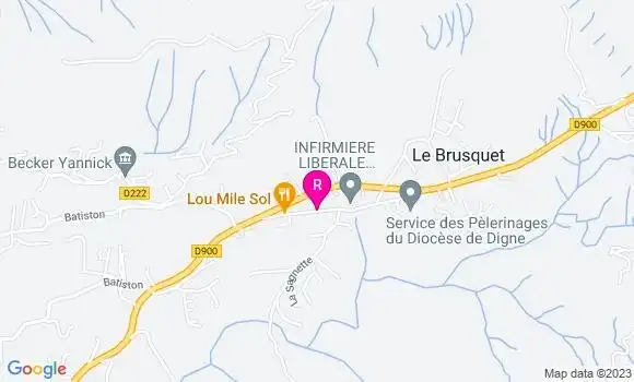 Localisation Restaurant  Lou Mile Sol