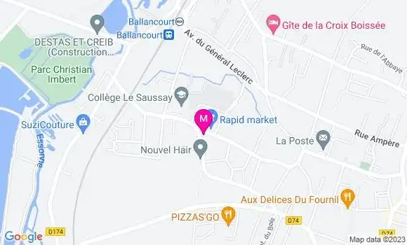 Localisation Restaurant Chinois Le Pavillon de Ballancourt