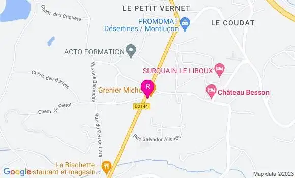 Localisation Restaurant  Chez Cecile