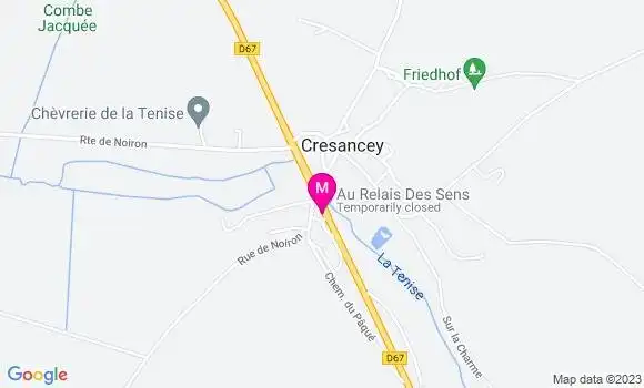 Localisation Restaurant  Au Relais des Sens