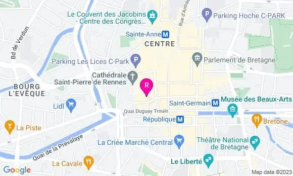 Localisation Restaurant  Au P