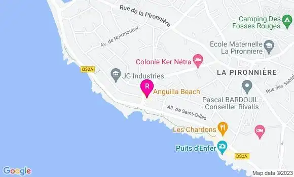 Localisation Restaurant  Anguilla Beach