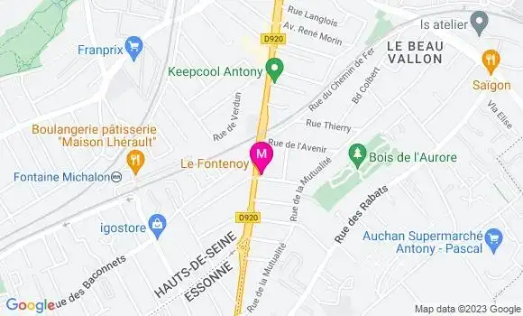 Localisation Restaurant  Le Fontenoy