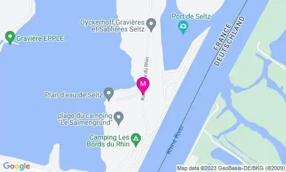 Localisation Auberge du Rhin